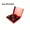 Portable Aluminum Alloy 5 Pcs Dice Game Set W/ Square Case