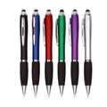 Colored Barrels Capacitive Ballpoint Pen With Black Grip