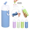 Silicone Water Bottle With Straw