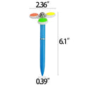 Plastic Ballpoint Pen with Fidget Spinner Top