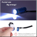 Flashlights 9 LED Mini Aluminum Flashlight Bulk with Lanyard