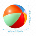 Custom 2.5 Inch Soft PU Foam Rainbow Beachball Stress Ball