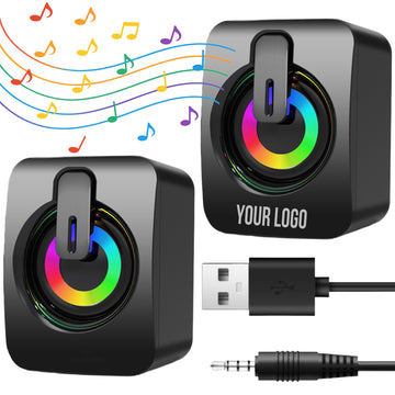 Custom Mini Wired Light Up PC Speaker