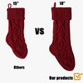 18" Cable Knit Christmas Stocking