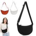Unisex Nylon Waterproof Outdoor Leisure Half Moon Bag