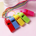 Plastic Whistle  with Lanyard for Kids