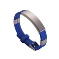 Stainless Steel Silicone Bracelet Wristband Engraved Logo