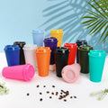 16 OZ PP Reusable Coffee Cups With Lids