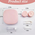 Contact Lens Case with Mirror Solution Bottle