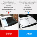 Car Windshield Sun Shade with Storage Pouch