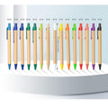 Retractable Push-Action Cardboard Ballpoint Pen