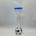 20 Oz Soccer Shaped World Yard Cup With Straw And Lid