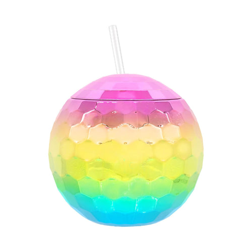 18oz Electroplated Disco Ball Cup