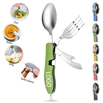 4-in-1 Portable Stainless Steel Cutlery