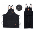 Waterproof Baking Shop Work Canvas Apron W/ Adjustable Strap