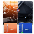 Titanium Silver Car Sunshade Insulation Cloth