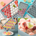 With Container Mini Pinball Lattice Mold Round Ice Cube Tray