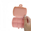 Portable Small 6 Compartment Pill Box Mini Organizer