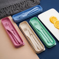 Wheat Straw Creative Tableware Portable Set