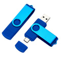 Rotating 8GB Portable 2-In-1 USB C Flash Drive