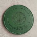 Customized Circular PU Coasters with Embossing