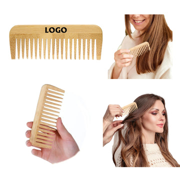 Bamboo Hair Comb With Wide Teeth