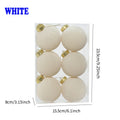 Flocked Christmas Ball Ornaments
