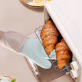 Heat Resistant Cotton Silicone Quilted Oven Mittens