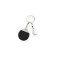 Simulated Table Tennis Racket Set Keychain