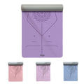 TPE Yoga Mat with Alignment Lines, Strap, and Mesh Bag