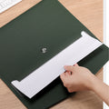 Custom A4 Leather Document Folder with Button Closure