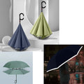 8 Bone Long Handle Reverse Automatic Umbrella