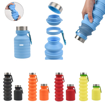 Customized 18 Oz Silicone Folding Water Cup