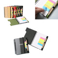 Spiral Notebook With Sticky Pen And Ruler