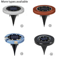 Solar Powered 8 Led Ground Lights