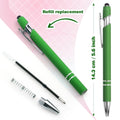 2-in-1 Stylus Retractable Ballpoint Pen with Stylus Tip