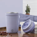 Insulated Stainless Steel Automatic Stirring Coffee Mug