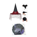 Elegant Mesh Halloween Witch Hat