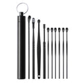 10Pcs Portable Stainless Steel Ear Scoop Set W/ Storage Box