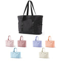 Women'S Shoulder Tote Bag With Zip And Yoga Mat Closure