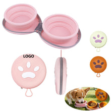 2-In-1 Collapsible Pet Bowl With Zipper And Carabiner Clip