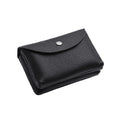 Pu Leather Coin Purse Snap Button Compact Wallet