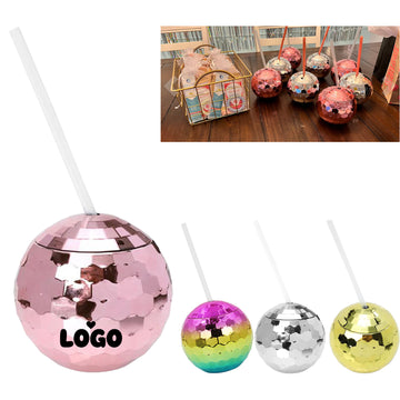 20 Oz. Disco Ball Tumbler Cups With Straw