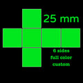 Full Color Custom 1" Luminous Dice