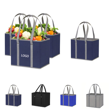 Non Woven Shopping Bag Box Structure With Extended Handles