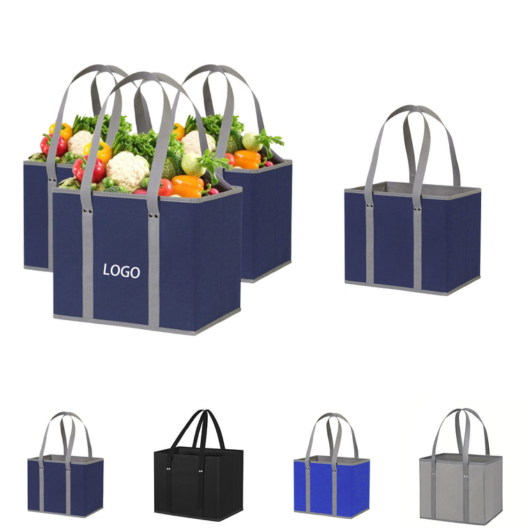 Non Woven Shopping Bag Box Structure With Extended Handles