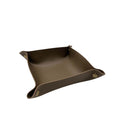 Folding Leather Tray Organizer