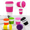 14Oz Ceramic Travel Mug With Silicone Lid