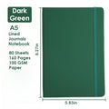 A5 Leather Notebook With Elastic Closure Band