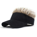 Men's Fun Sun Hat With Wig